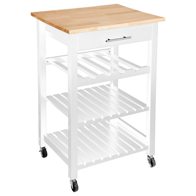 Cărucior de bucătărie din lemn