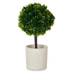 Arbust ornamental artificial in ghiveci ceramic, 24 cm