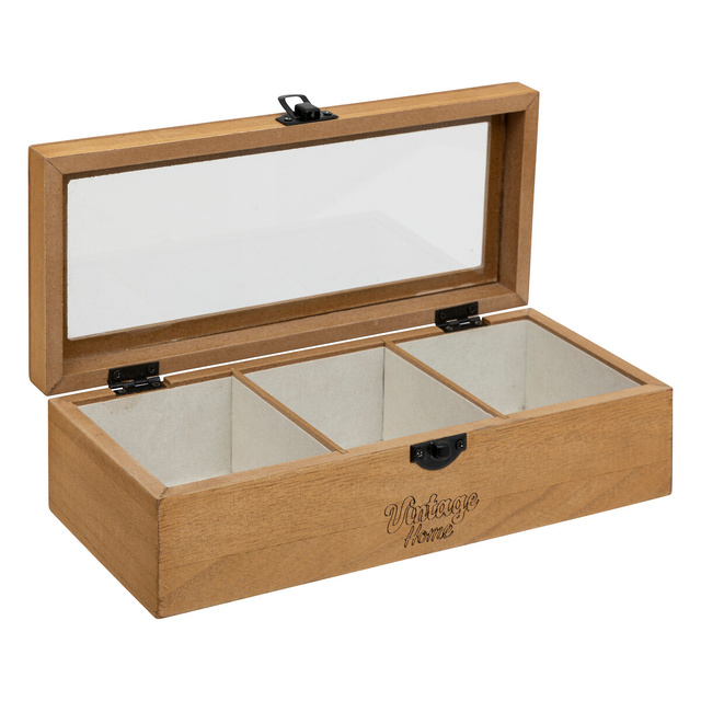 Cutie de bijuterii BE VINTAGE, 3 compartimente, 25 x 6,8 x 10,5 cm