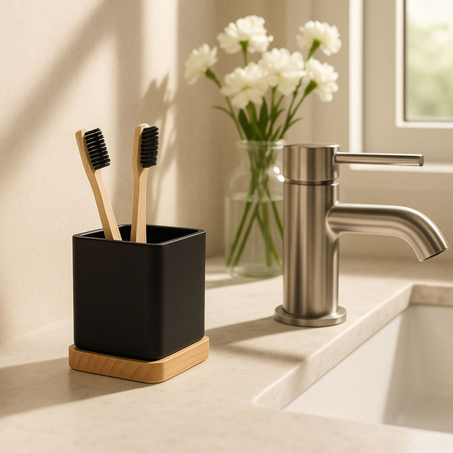 Suport periuță de dinți TRIBECART, 7 x 7 cm