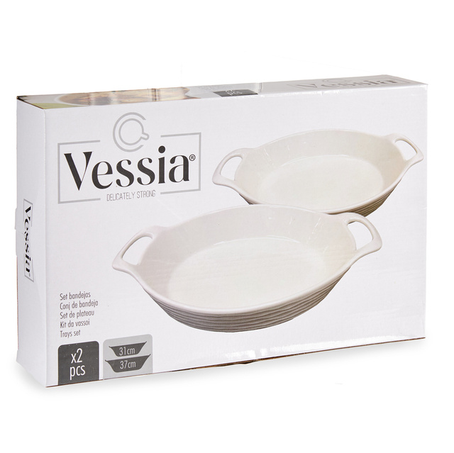 Set 2 vase din porțelan pentru copt