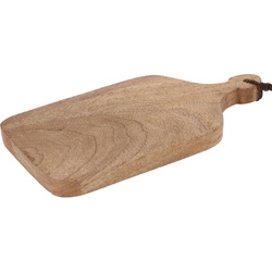 Tăviță de tăiat din lemn de mango, cu mânere, 10 x 19,5 x 1,3 cm