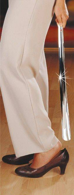 Lingură metalică pentru pantofi, lungă, WENKO, argintie