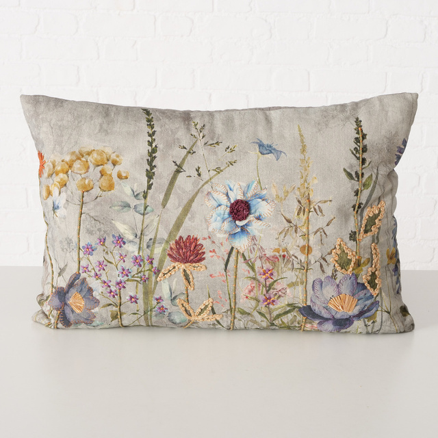 Perna decorativa BLOMSTER, model floral, 100% bumbac