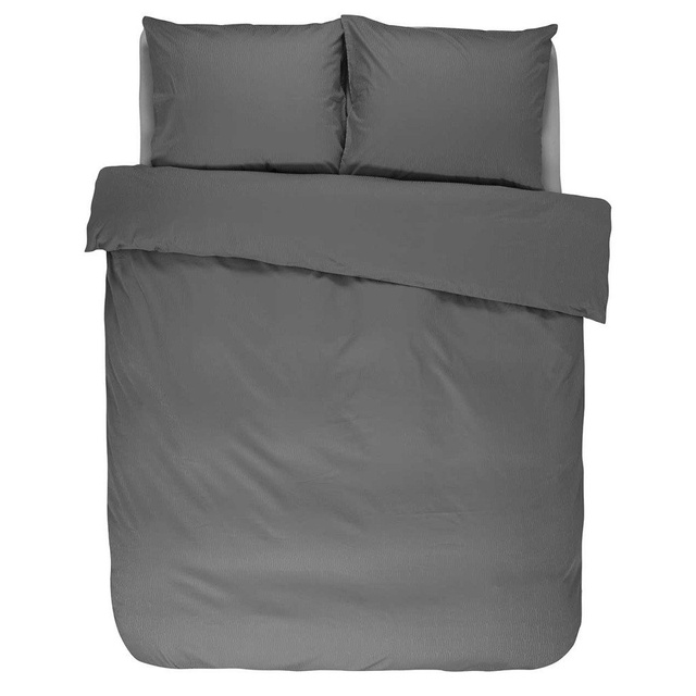 Lenjerie din satin de bumbac în nuanță gri, lenjerie olandeză, Essenza, 200 x 220 cm