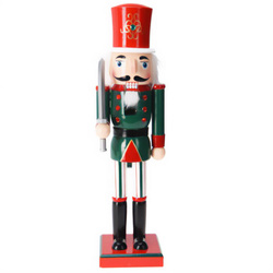 Bunicul nucilor, figură din lemn de pin, 38 cm