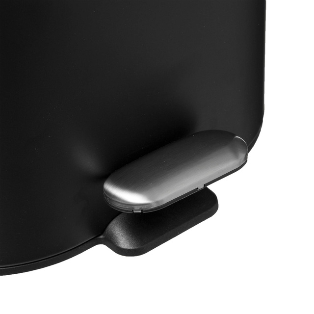 Coș de gunoi SILIFLEX cu pedală, 6 L, negru