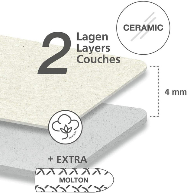 Husa pentru masa de calcat, marimea M, 2 straturi, WENKO