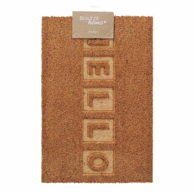 HELLO covor fibra de cocos, 60 x 40 cm