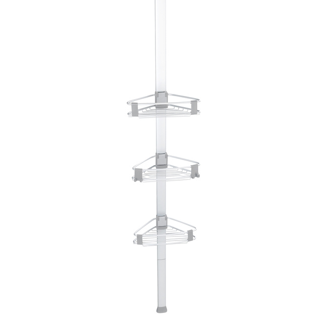 Raft de dus telescopic PURIO, pe colt, 3 niveluri, WENKO