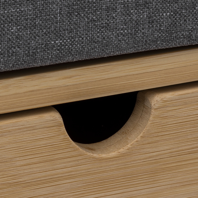 Banca cu suport pentru pantofii, din bambus