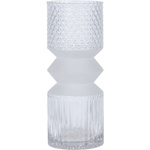 Vaza cilindrica din sticla, 25 cm