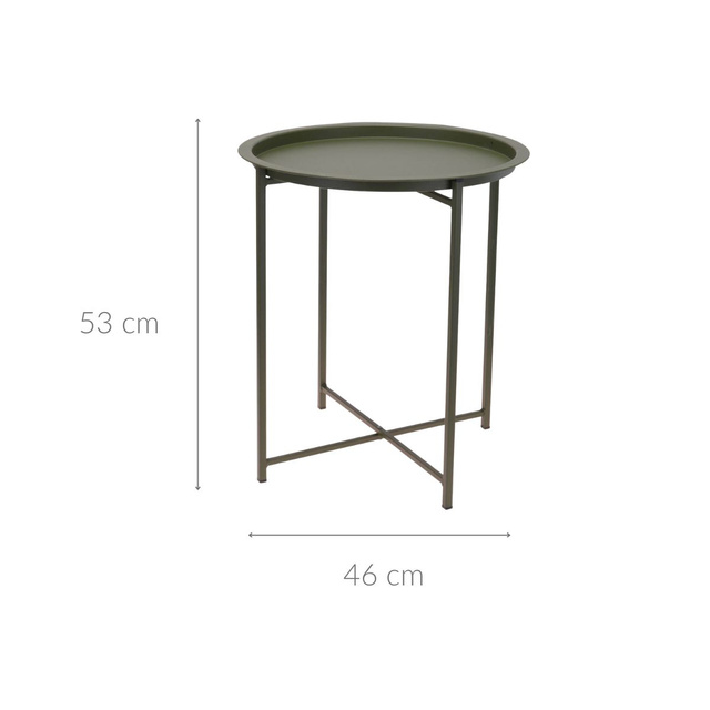 Masa de gradina pliabila, Ø 46 cm