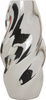 Vază argintie TWISTED SKY, ceramică, înălțime 21 cm