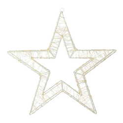 Stea din sârmă, decorațiune cu LED de 50 cm