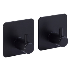 Set de 2 cârlige autoadezive STIKY, oțel inoxidabil