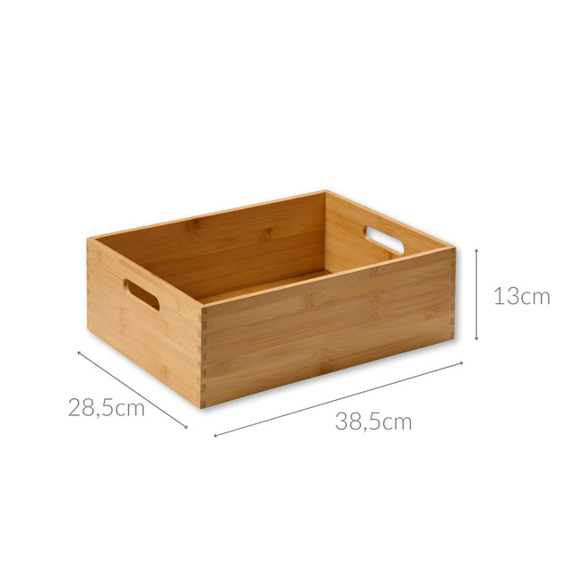 Cutie de lemn cu manere, bambus