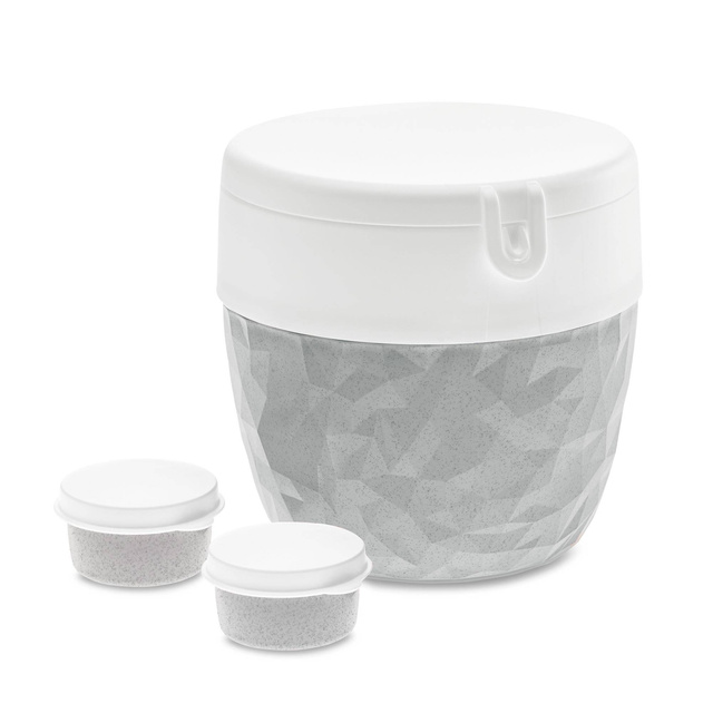 Cutie pentru salata si sos BENTOBOX L, 3 elemente, KOZIOL