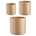 Set 3 ghivece rotunde din ceramica
