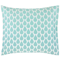 Husă decorativă pentru pernă din bumbac satinat de culoare turcoaz, 40 x 80 cm, Esprit