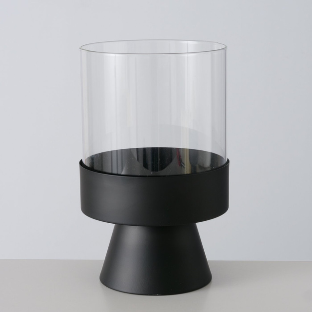 Set 2 sfeșnice moderne Pallas, negru