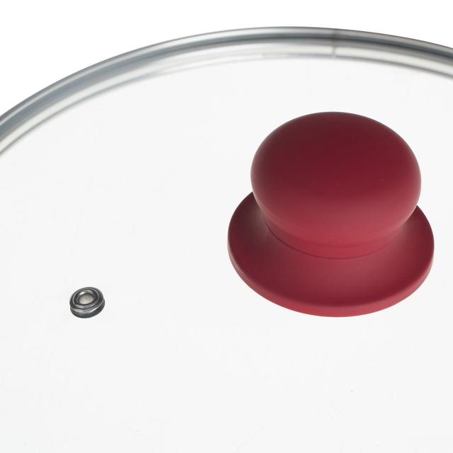 Oala cu capac, din aluminiu, 24 cm