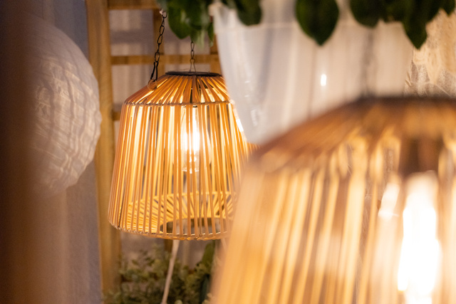 Lampa solara suspendabila Jily, boho, Ø 28 cm