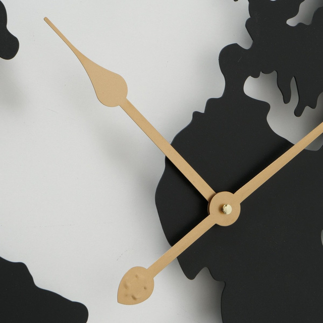 Ceas de perete Union, metal cu limbile aurii