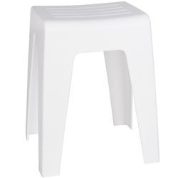 Un scaun de toaletă cu un scaun conturat, un scaun de baie din plastic - WENKO