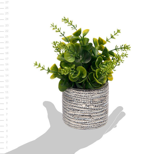 Suculent artificial în ghiveci cu dungi FEGREE, Ø 10 cm