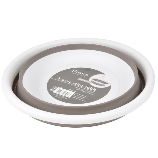 Lighean pliabil din silicon, 9 L