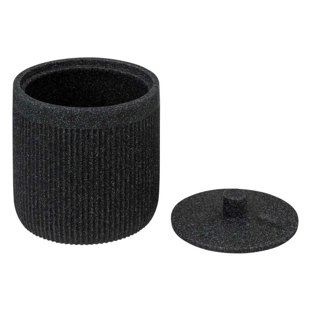 Cutie pentru dischete și bețișoare de urechi ONYX, lemn, Ø 9,9 cm