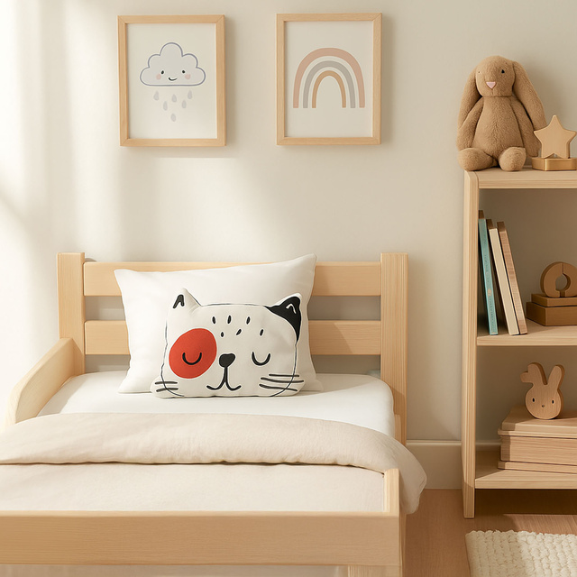 Perna copii cu imprimeu, 35 x 40 cm, bumbac