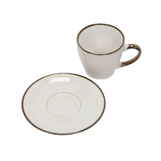 Cana pentru cafea sau ceai cu farfurie DUNE, 210 ml