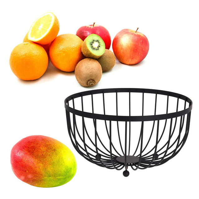 Coș fructe și legume, Ø 25 cm, din metal