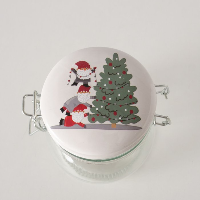 Borcan cu capac din porțelan MONTI, 450 ml