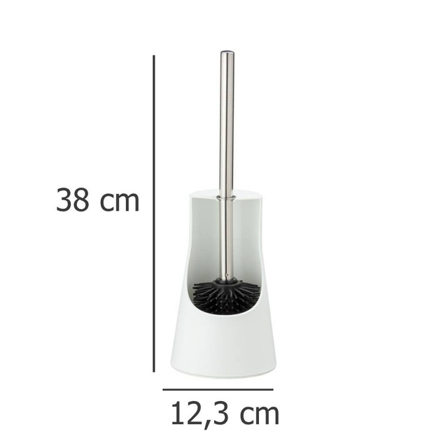 Perie WC din silicon ARESE, alb, Wenko
