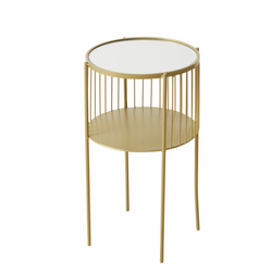 Masuta laterala metalica LOBO, Ø 33 x 55,5 cm