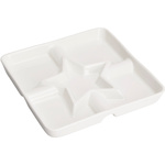 Platou pentru aperitive cu compartimente, 22 x 22 cm