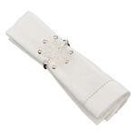 Set inele de servetel, fulg de zapada, 2 bucati