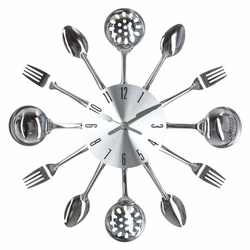 Ceas de bucătărie, Argintiu, 38x4 cm, Atmosphera