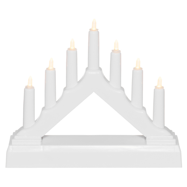 Candelă adventistă LED, 7 lumini, 13 cm