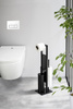 Suport pentru hartie igenica si perie WC RIVALTA, 3in1, WENKO