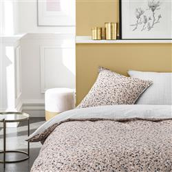 Lenjerie de pat din bumbac Marble, reversibila, 220 x 240 cm
