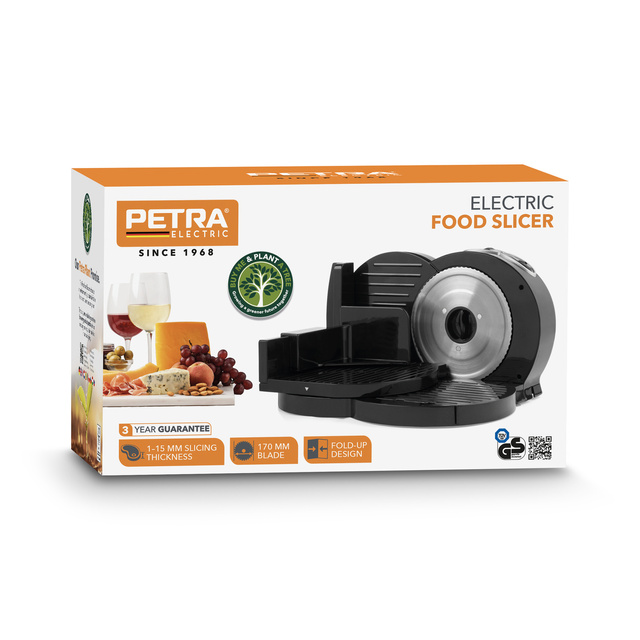 Feliator pentru pâine și mezeluri 150 W PETRA