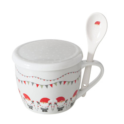 Cana jumbo de Crăciun cu capac și linguriță MONTI, 600 ml
