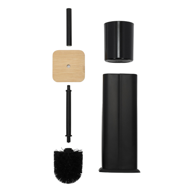 Perie de toaletă ZETRU cu capac din bambus