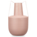 Vaza metalica de culoare pastelata cu manere, 21 cm