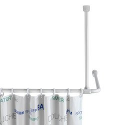 Suport pentru suspendarea tijei de perdea de duș, Ø 2 cm, 57 cm, WENKO, alb