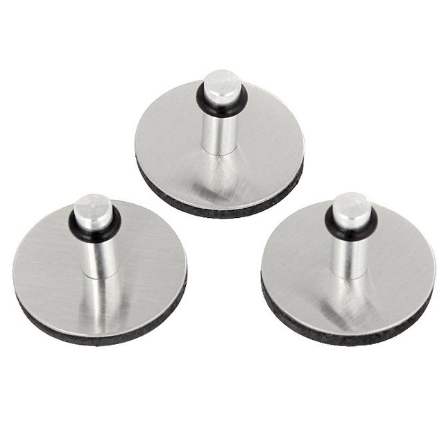 Set de magneti "Ring", Zeller, 3 bucati, Metal, Argintiu